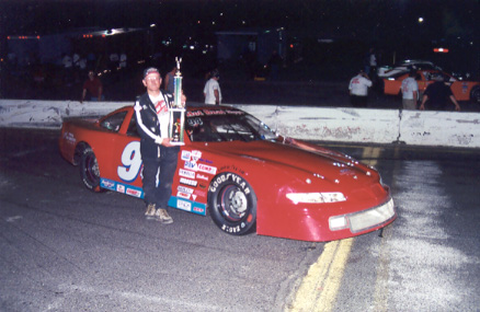 Bruce Garber's Late Model, 2001. From the track's original website.