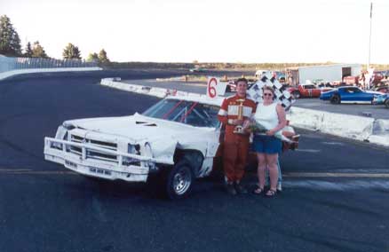 Stock cars on the oval, July 2001