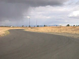 Exiting turn 6 toward turn 7